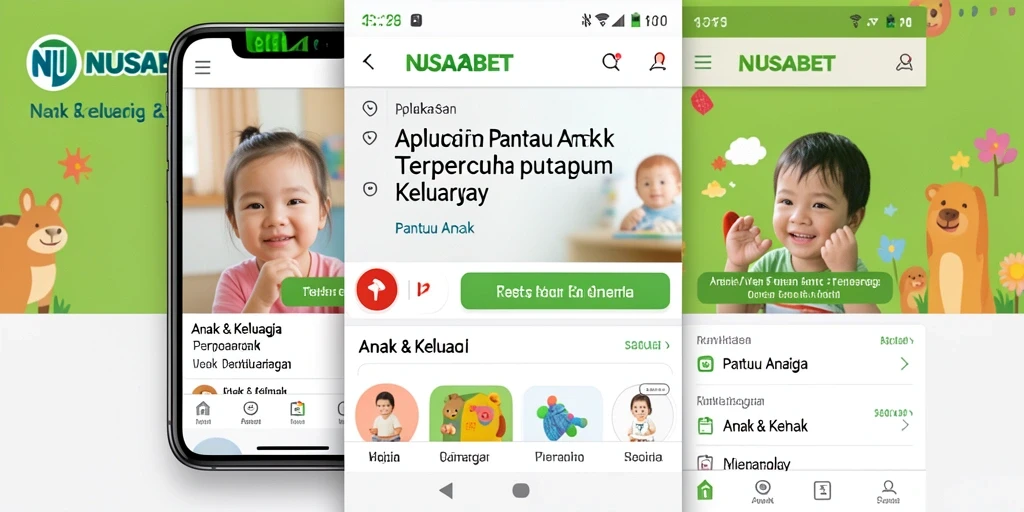 Antarmuka NUSABET yang mudah digunakan untuk Pantau Anak.