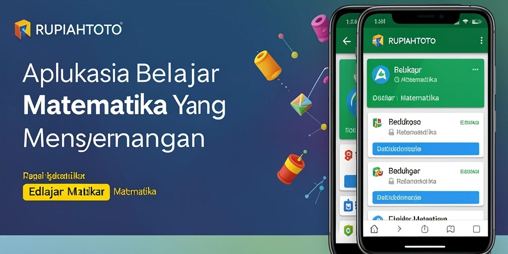Tampilan antarmuka RUPIAHTOTO yang ramah anak saat belajar matematika.